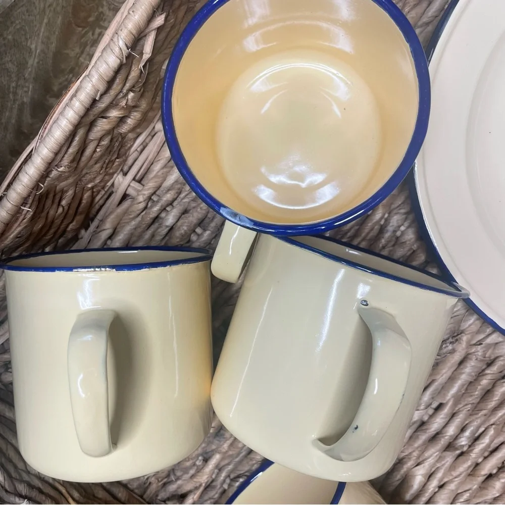 Pottery Barn 12 piece Enamel Dish Set